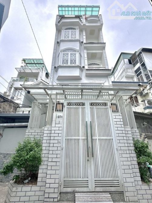 PHÚ NHUẬN . HẺM 4M.  5 TẦNG BTCT - 53M2 (4×13) 3PN LỚN. 4WC. - 4