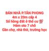 BÁN RẺ NHÀ ĐẤT TÂN PHONG, SỔ HỒNG THỔ CƯ ĐƯỜNG OTO GẦN CHỢ, NHÀ THỜ (NP682)