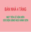 💥💥 BÁN NHÀ 4 TẦNG MẶT TIỀN LÊ VĂN HIẾN 💥💥