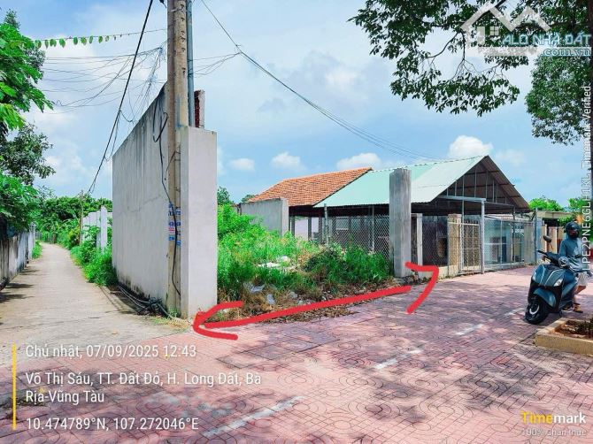 Siêu rẻ - GÓC 2 MẶT TỈNH LỘ 44A VÕ THỊ SÁU - LONG ĐẤT -BRVT 🌈🌈🌈DT 239,7M2