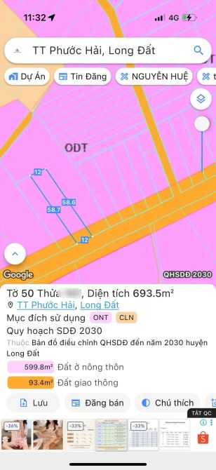 2 LÔ LIÊN KỀ - ĐẤT BIỆT THỰ VƯỜN CỰC ĐẸP THỊ TRẤN PHƯỚC HẢI - LONG ĐẤT - BRVT - 4