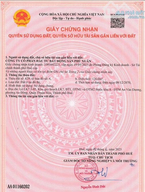 Cần bán nhà Phú Xuân City Mặt Tiền Trục Chính Đầy Tiềm Năng - 10