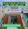 NHÀ MỚI GẦN ĐH TÀI CHÍNH MARKETING, VÕ VĂN HÁT – 3 PN – HẺM XE HƠI – GIÁ 5,8 TỶ