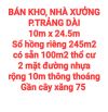 BÁN 245m2 KHO, NHÀ XƯỞNG P.TRẢNG DÀI, SỔ HỒNG RIÊNG THỔ CƯ, 2 MẶT ĐƯỜNG NHỰA THOÁNG, RỘNG