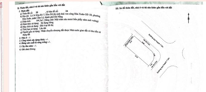 BÁN ĐẤT 2 MẶT TIỀN LÊ HỒNG SƠN & TRUNG LƯƠNG 12, HÒA XUÂN, CẨM LỆ