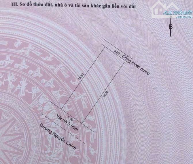 Bán đất tặng dãy trọ Mt  đường 5m5 Nguyễn Chích, gần Lý Thái Tông.  S=78m2 Giá: 5.2 tỷ