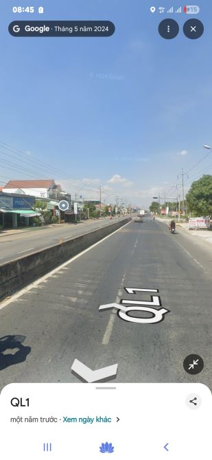 BÁN ĐẤT 2MT QUỐC LỘ 1A BẾN LỨC, ĐẤT THỔ CƯ XÂY DỰNG NGAY