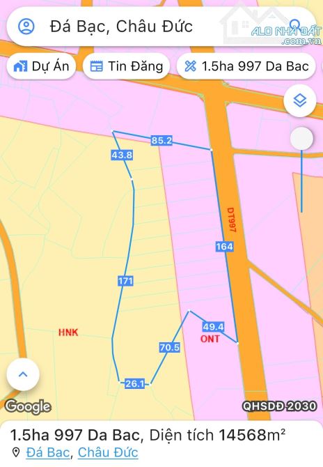 Gấp, bán 14.568m2 đất mặt tiền DT992, đã tách 11 sổ, sẵn 300m2 thổ cư, ngay khu dân cư