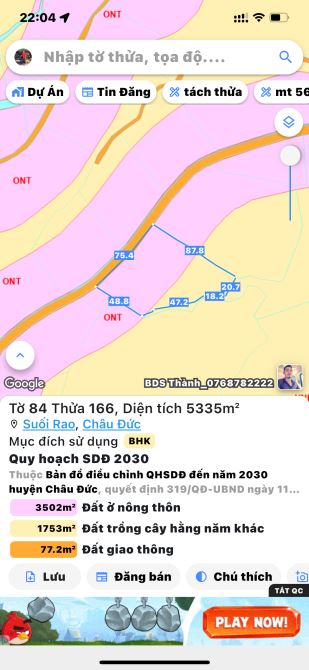 Đất Phân Lô - Làm Nhà Vườn - Phủ Hồng 1/2 - Đường Nhựa 6m