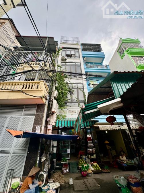 Bán nhà Thái Thịnh Đống Đa 57m², 5 tầng thang máy, mặt chợ kinh doanh, ô tô vào, gần Yê