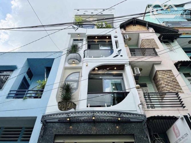 Bán nhà MT Nguyễn Văn Thương, Bình Thạnh, 4 Tầng - Ngang 4,5m. Giá 4tỷ970/ 70,74m2. Sổ sẵn