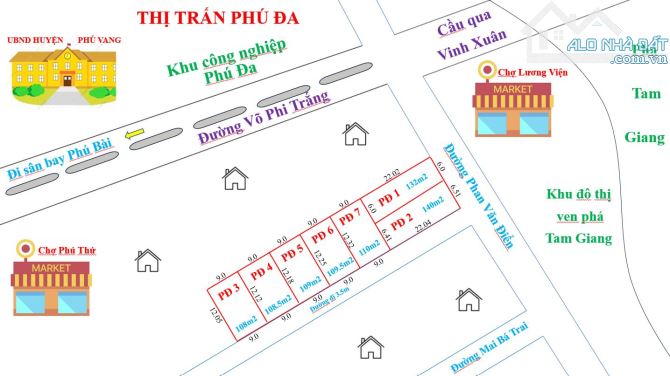 Đất Phú Đa giá rẻ chỉ 395 triệu/108m gần chợ Lương Viện