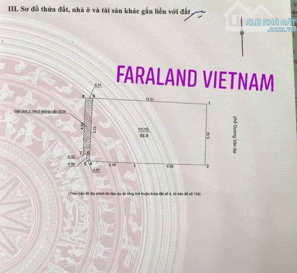 Bán nhà mặt tiền Dương Văn Bé 86m C4 5,3 24,7 tỷ