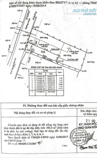 LÔ ĐẤT (5.35x25.6) 2 MẶT TIỀN HIỆP THÀNH 13, Q12 – GIÁ CHỈ 5.5 TỶ