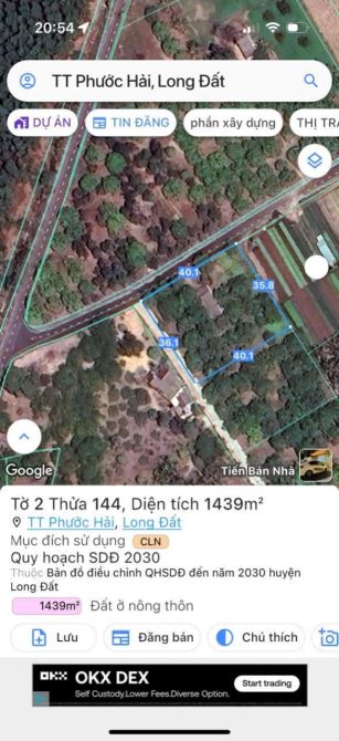 LÔ GÓC THỊ TRẤN PHƯỚC HẢI - VIEW NÚI SIÊU ĐẸP - GẦN BIỂN PHƯỚC HẢI 🌈🌈🌈 LÔ GÓC 1439M2 - - 1