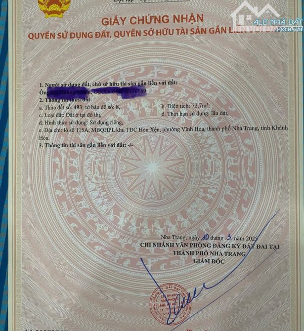 🌟 CƠ HỘI ĐẦU TƯ HIẾM – LÔ ĐẤT GẦN KHU ĐÔ THỊ BẮC VĨNH HẢI, NHA TRANG 🌟 - 1