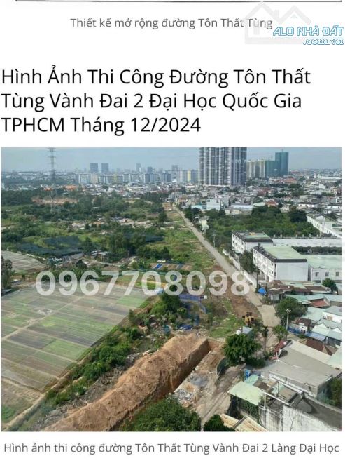 Bán lô đất sát làng đại học Quốc gia dt 870m2 - 1