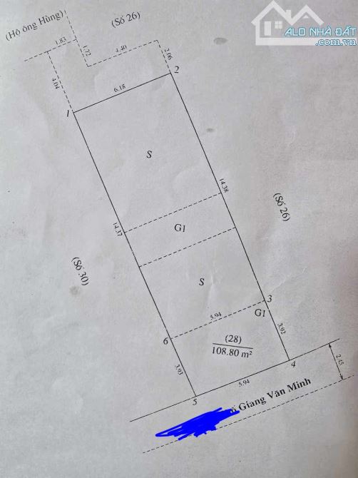 CẦN BÁN ĐẤT TẶNG NHÀ 3T PHỐ GIANG VĂN MINH, DT 110M2 x 3T, MT 6M, GIÁ 27 TỶ. - 1