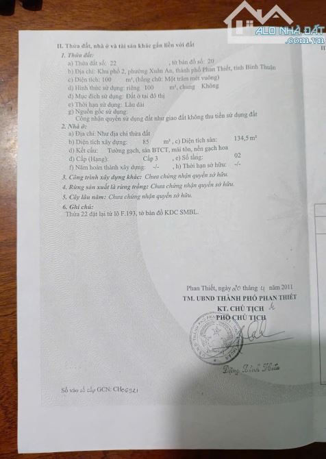 Bán nhà 1 lầu mặt tiền trần quang diệu, đường nhựa trung tâm phan thiết chỉ 3ty6 - 1