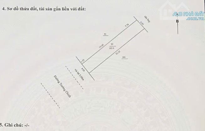 Bán đất mặt tiền đường Trường Chinh, Phường An Khê, DT 102m2, giá 3 tỷ 550 tl - 1
