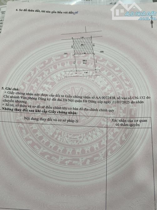 Bán mảnh đất đẹp Ỷ La Dương Nội Hà Đông, 53m mặt tiền 7,3m, Ô tô vào nhà sát phố, giá 7,5T - 1