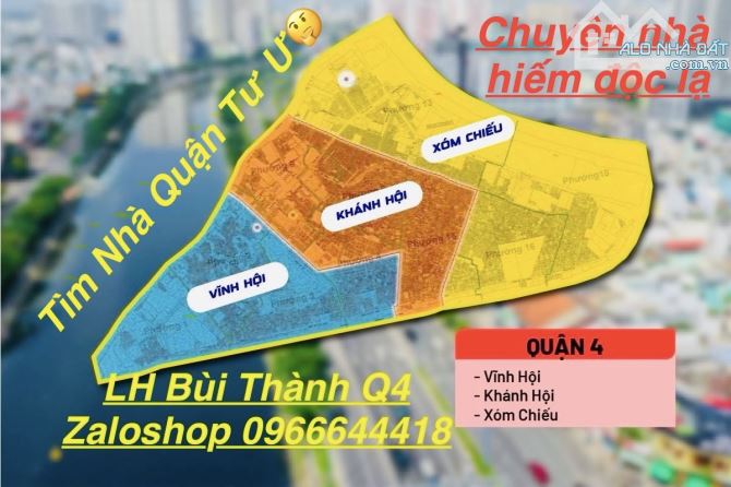 SÁT HẼM XE HƠI NGUYỄN TẤT THÀNH CÁCH CHỈ VÀI CĂN THUẬN TIỆN Ô TÔ RA  VÔ - DT 62M2 KHU DÂ - 2