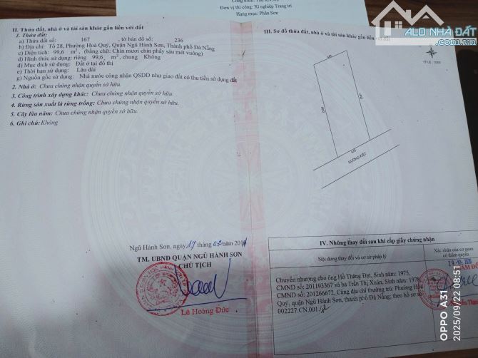 HOT_HOT_BÁN ĐẤT 100M2 KIỆT LƯU QUANG VŨ, HOÀ QUÝ, NGŨ HÀNH SƠN CHỈ 2T1 - 2