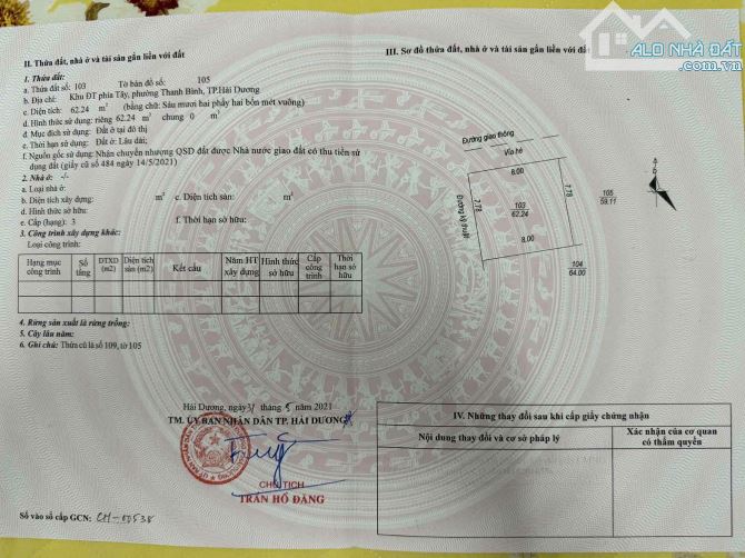 Bán lô đất mặt tiền siêu rộng đường siêu to phố trần khát trân tp hải dương - 2