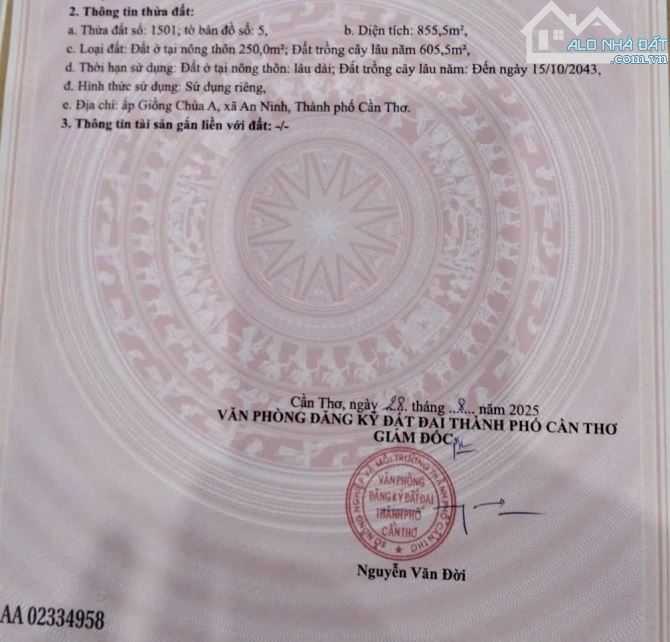 Bán lô đất đường Ngô Quyền, An Hiệp, Châu Thành, Sóc Trăng - TP Cần Thơ - 2