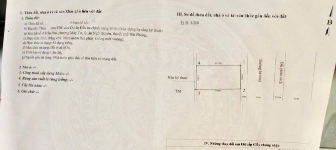 Bán Đất TĐC Vicom Lê Thánh Tông 55m2 ngang 5.5m - 2