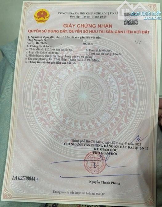 🔥💥 HOT 🔥💥 QUẬN 12 BÁN ĐẤT MẶT TIỀN 72M2 FULL THỔ CƯ CHỈ NHỈNH 5 TỶ 🔥💥 - 2