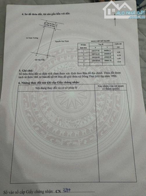 Chào bán lô đất tại Văn Phong, Đồng Thái , An Dương - 2