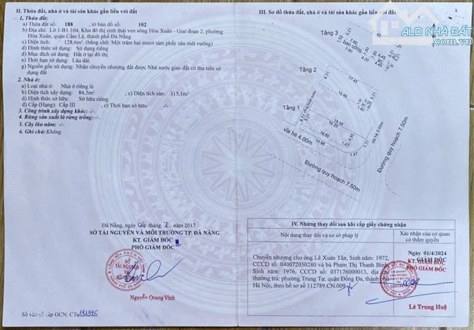 Bán nhà 3 tầng lô góc Thanh lương 8 & Thanh lương 12 - Hoà Xuân Giá: 10tỷ9 tl - 3