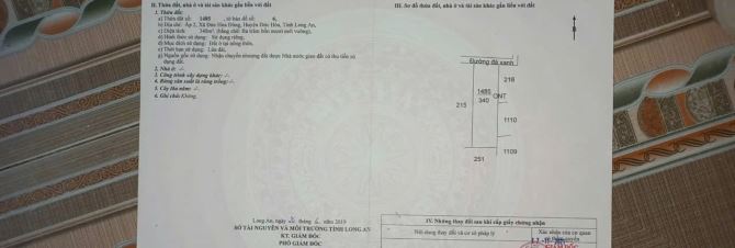 KẸT TIỀN BÁN GẤP LÔ ĐẤT NGAY ẤP 1 DT 10X33 GIÁ 1TY950 SHR SANG TÊN CÔNG CHỨNG NGAY - 3