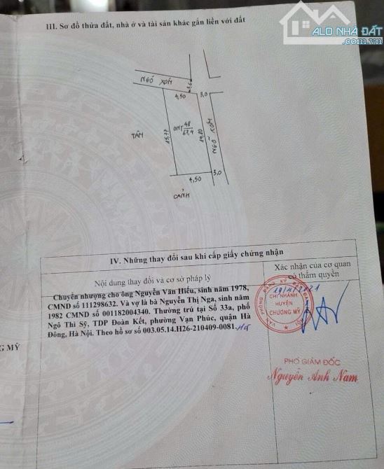 Siêu phẩm lô góc ô tô dừng đỗ xã ĐẠI YÊN phường CHƯƠNG MỸ- 67.5m2- giá tốt cho anh chị đầu - 3
