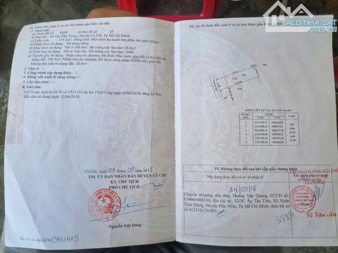 Tôi cần bán nhanh đất thổ cư Xã Tân Phú Trung, Củ Chi - 3