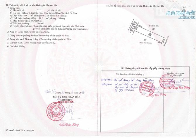 Chính Chủ bán nhà C4 đường Lý Nam Đế Năm Căn Cà Mau , DT 80m2 giá 1.15 tỷ Bờ Kênh - 3