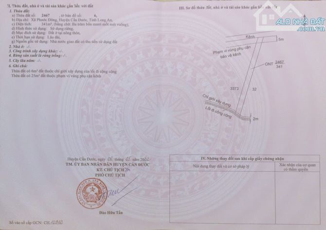 CHÍNH CHỦ bán nền thổ 1356m2 Phước Đông, Cần Đước, Long An - 3