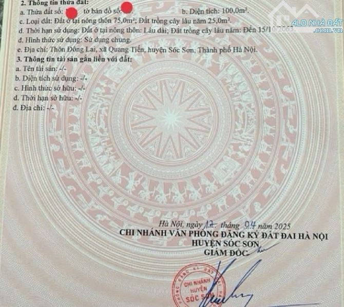 A HÙNG NHỜ  BÁN LÔ ĐẤT SIÊU ĐẸP - ĐÔNG LAI, QUANG TIẾN, SÓC SƠN 📍 Vị trí: Thôn Đông Lai, - 4
