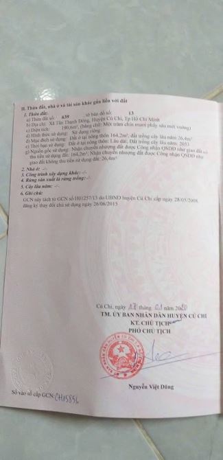 đất nền thổ cư 100% tại Nguyễn Kim Cương xã Tân Thạnh Đông, huyện Củ Chi.8X26 - 4