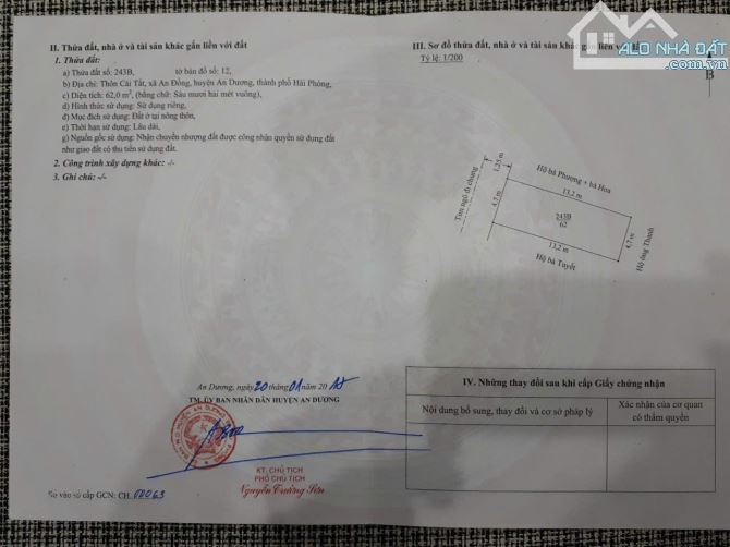 3,9 tỷ có NHÀ 3 TẦNG, Ô TÔ ĐỖ CỬA NGAY CÁI TẮT, AN ĐỒNG , AN DƯƠNG - 4