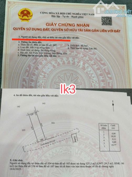 Cần bán 90,5m đất tại Tân dân Khoái châu - 4