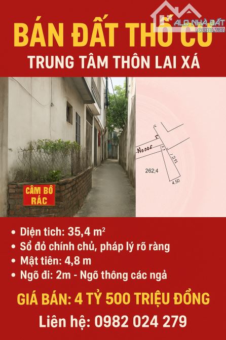 Thổ cư Vàng trung tâm làng Lai Xá - 4