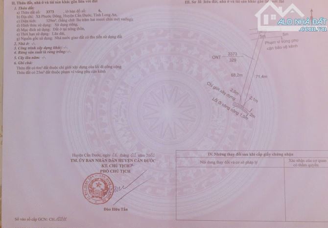 CHÍNH CHỦ bán nền thổ 1356m2 Phước Đông, Cần Đước, Long An - 4
