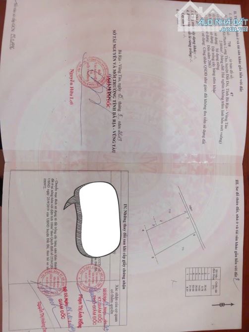 Bán Đất 2000m Đất gần khu công nghiệp Đất Đỏ Ngang 30x60 nở hậu 35  Có sẵn 100tc - 5