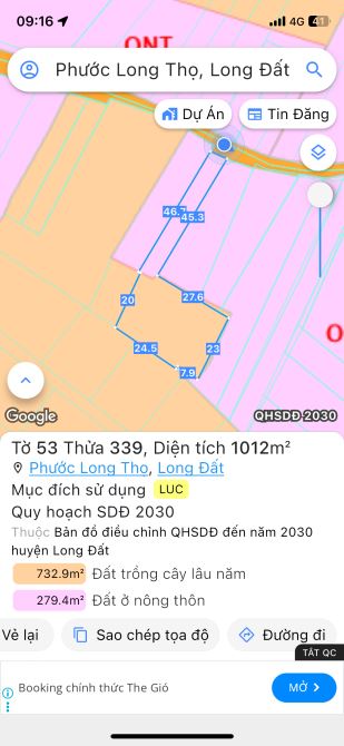 🌈🌈BÁN LÔ ĐẤT ĐỐI DIỆN CỔNG KCN ĐẤT ĐỎ , PHƯỚC LONG THỌ ĐẤT ĐỎ ,BRVT - 5