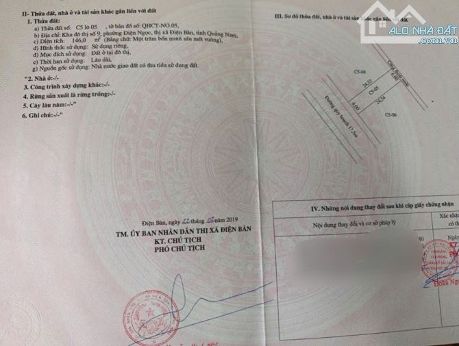 BÁN ĐẤT KHU ĐÔ THỊ SỐ 9, CẠNH TRỤC THÔNG CHỢ, ĐƯỜNG 7,5m, 146m2, NGANG RỘNG 6m, 3.55 TỶ - 5