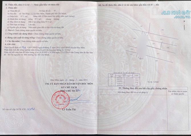 Bán nhà c4 Tân Hiệp Hóc Môn 97,5m2 giá 870 triệu sổ hồng riêng - 5