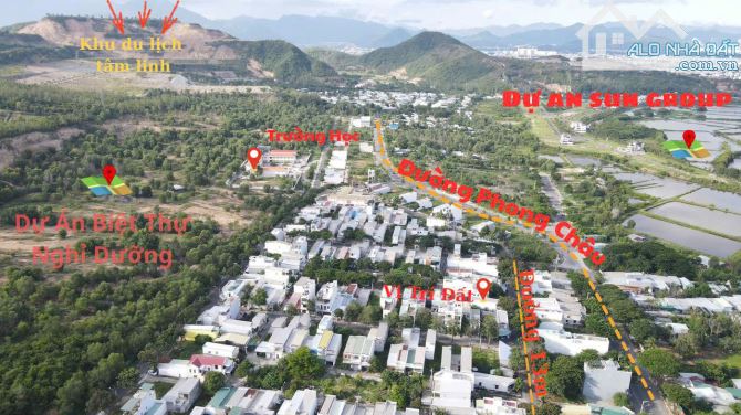Bán đất thổ cư 100% - gần Sun Group Nha Trang - đường mặt tiền rộng 22m - dân cư đông - 5