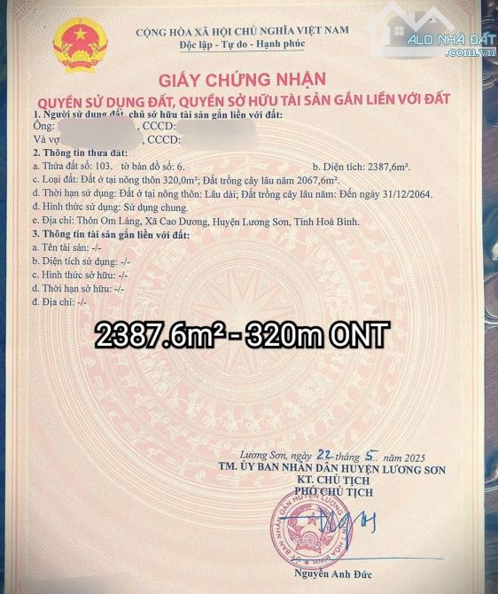 Bán lô đất Mặt đường HCM siêu rộng 43m giá chỉ hơn 8tr/m - 6